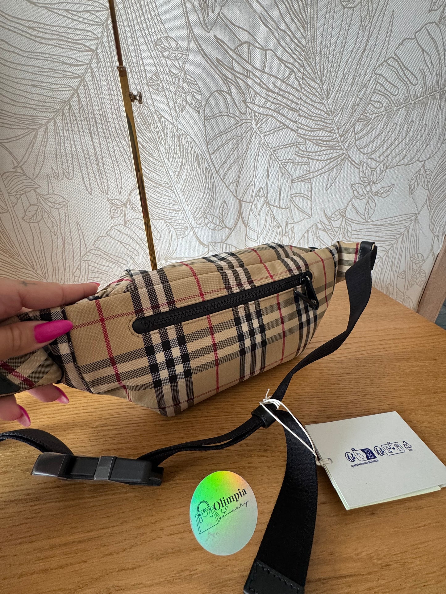 Burberry Sonny Check Nylon bumbag