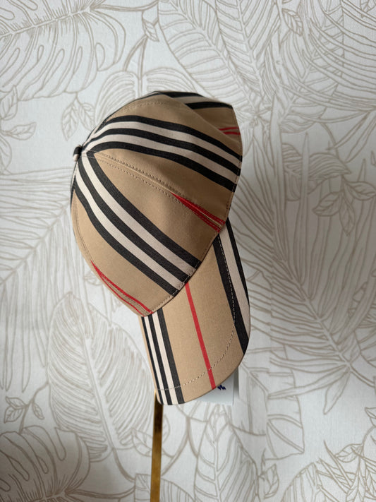 Burberry Stripe Baseball Cap New size M