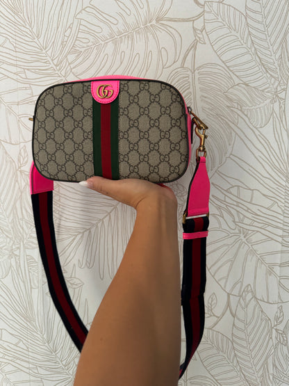 Gucci Ophidia small Neon pink Crossbody Bag