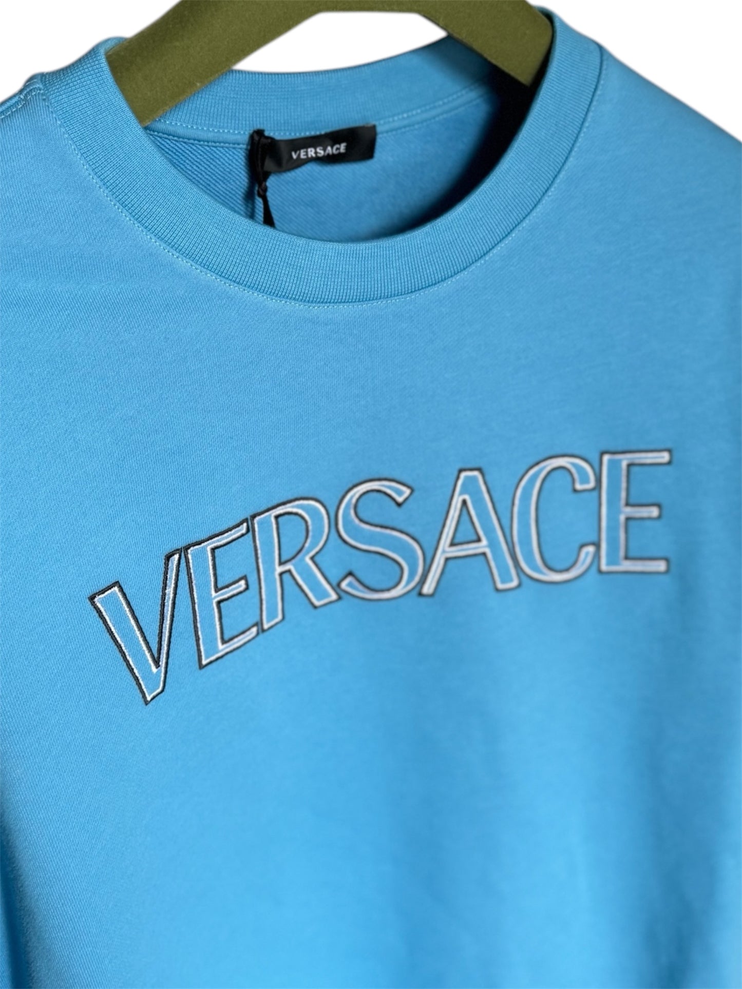 Versace Logo Sweater Blue